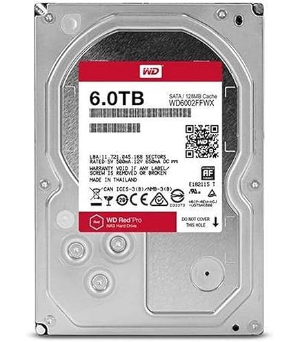 Western Digital WD60EFRX 6TB SATA 64MB 3,5